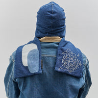 Kapital Ing Swt Knit Nora Gale Cap, Indigo
