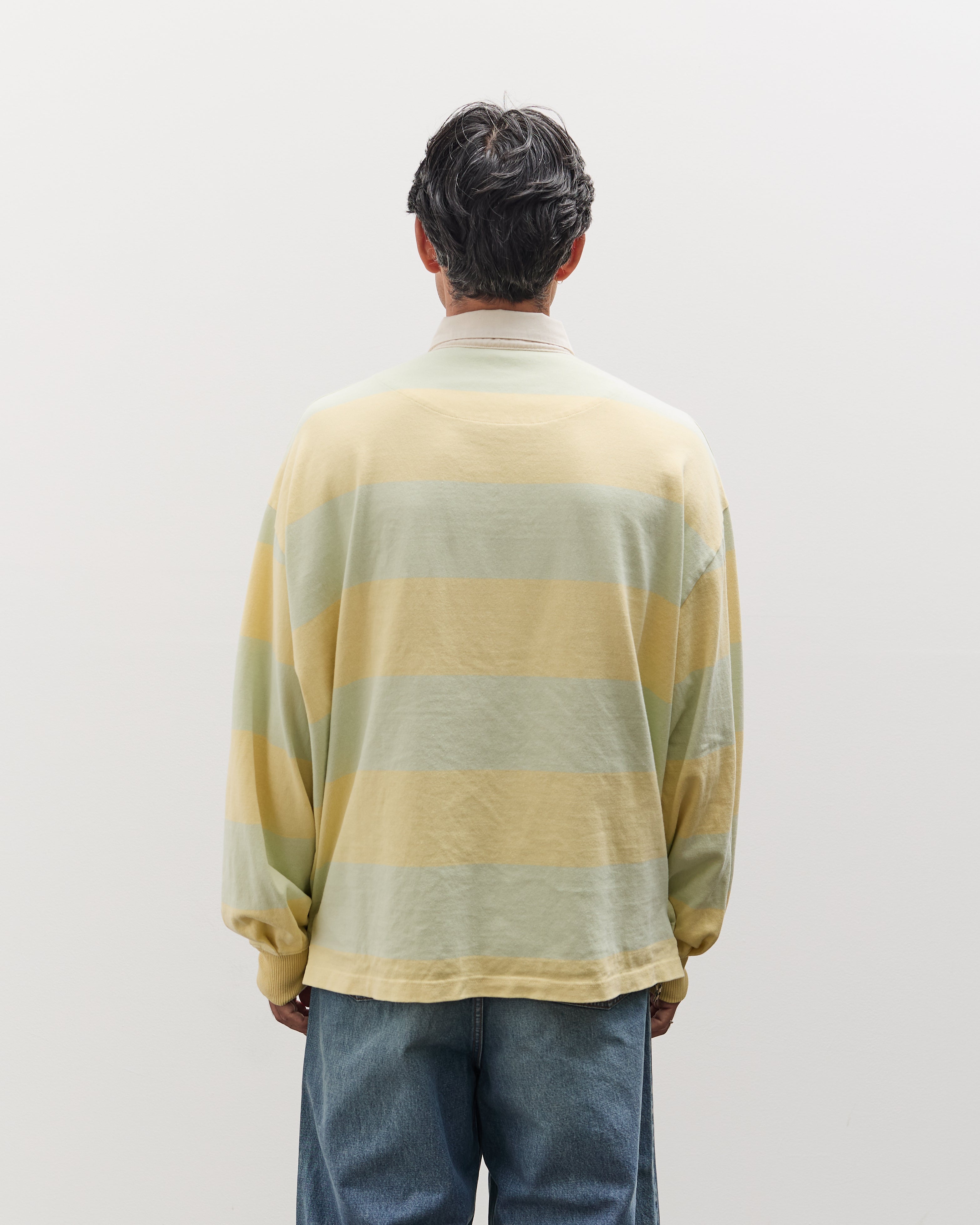 トップス KAPITAL Jail Stripe Jersey Kapital JAIL Stripe Jersey BIG Rugger Shirt | Black | Canoe Club