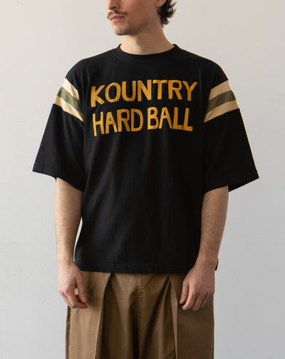 Kapital Jersey Football T, Black