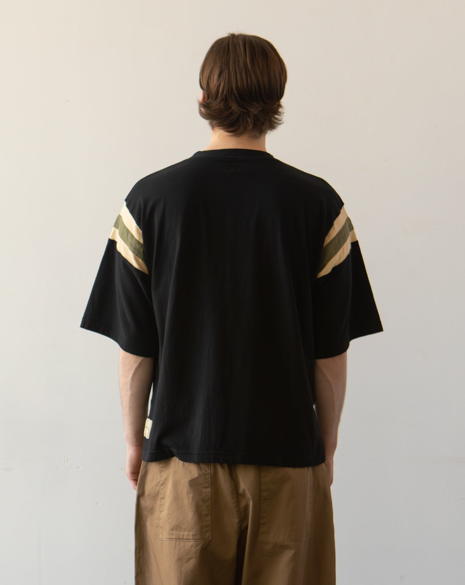 Kapital Jersey Football T, Black