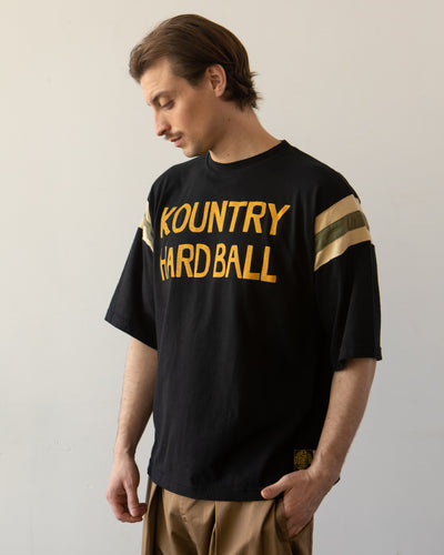 Kapital Jersey Football T, Black