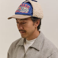 Kapital Kapsize Rule Lumber Trucker Cap, Bluexmoca