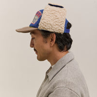 Kapital Kapsize Rule Lumber Trucker Cap, Bluexmoca