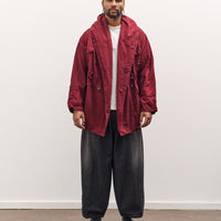 Kapital Katsuragi Cotton Ring Coat, Burgundy