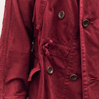 Kapital Katsuragi Cotton Ring Coat, Burgundy