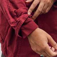 Kapital Katsuragi Cotton Ring Coat, Burgundy