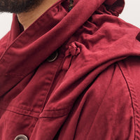 Kapital Katsuragi Cotton Ring Coat, Burgundy