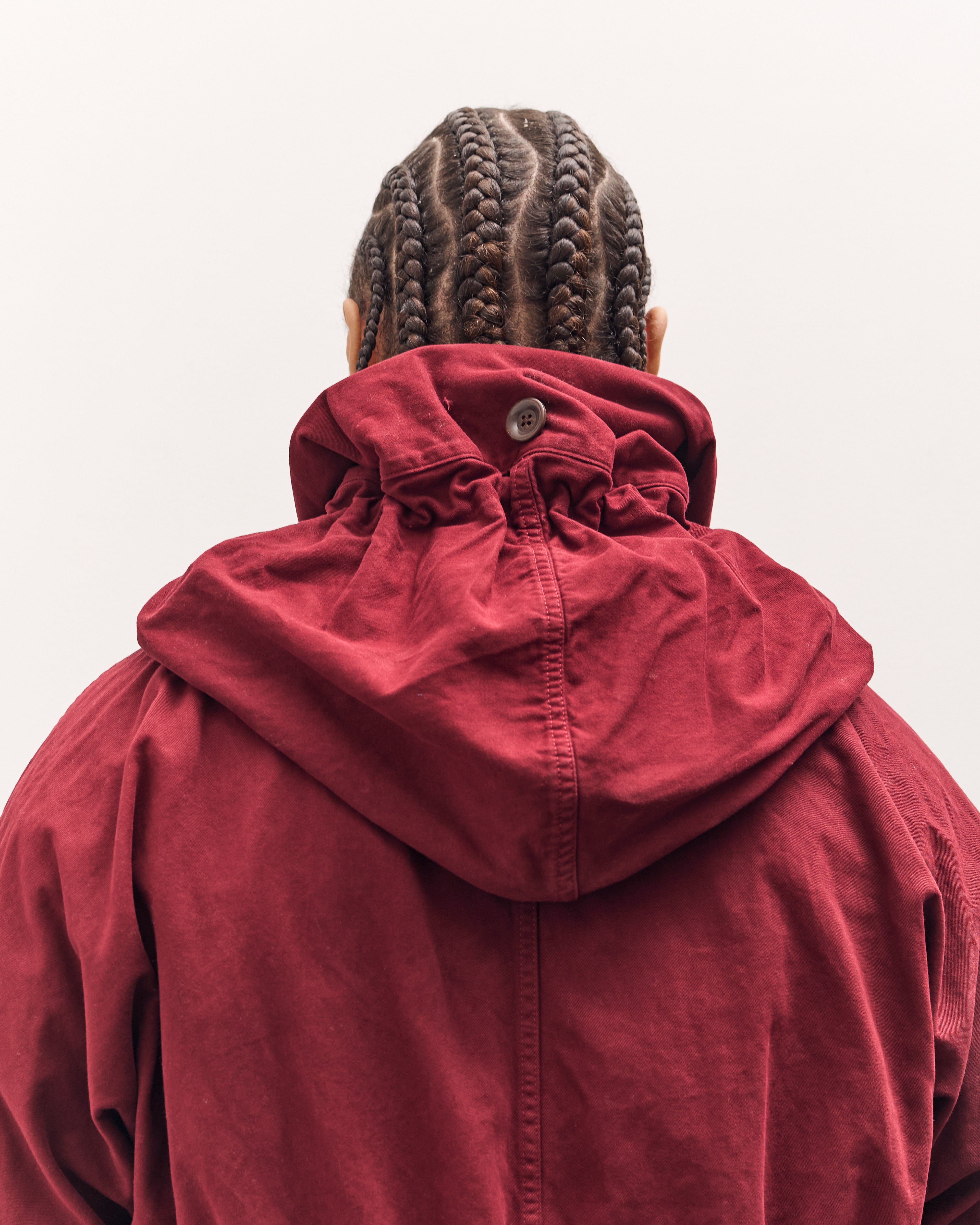Kapital Katsuragi Cotton Ring Coat, Burgundy – Glasswing