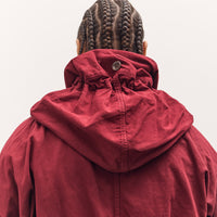 Kapital Katsuragi Cotton Ring Coat, Burgundy