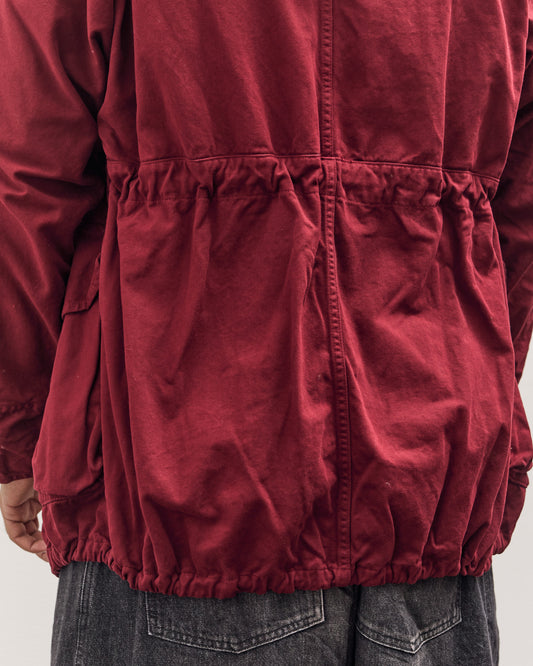 Kapital Katsuragi Cotton Ring Coat, Burgundy