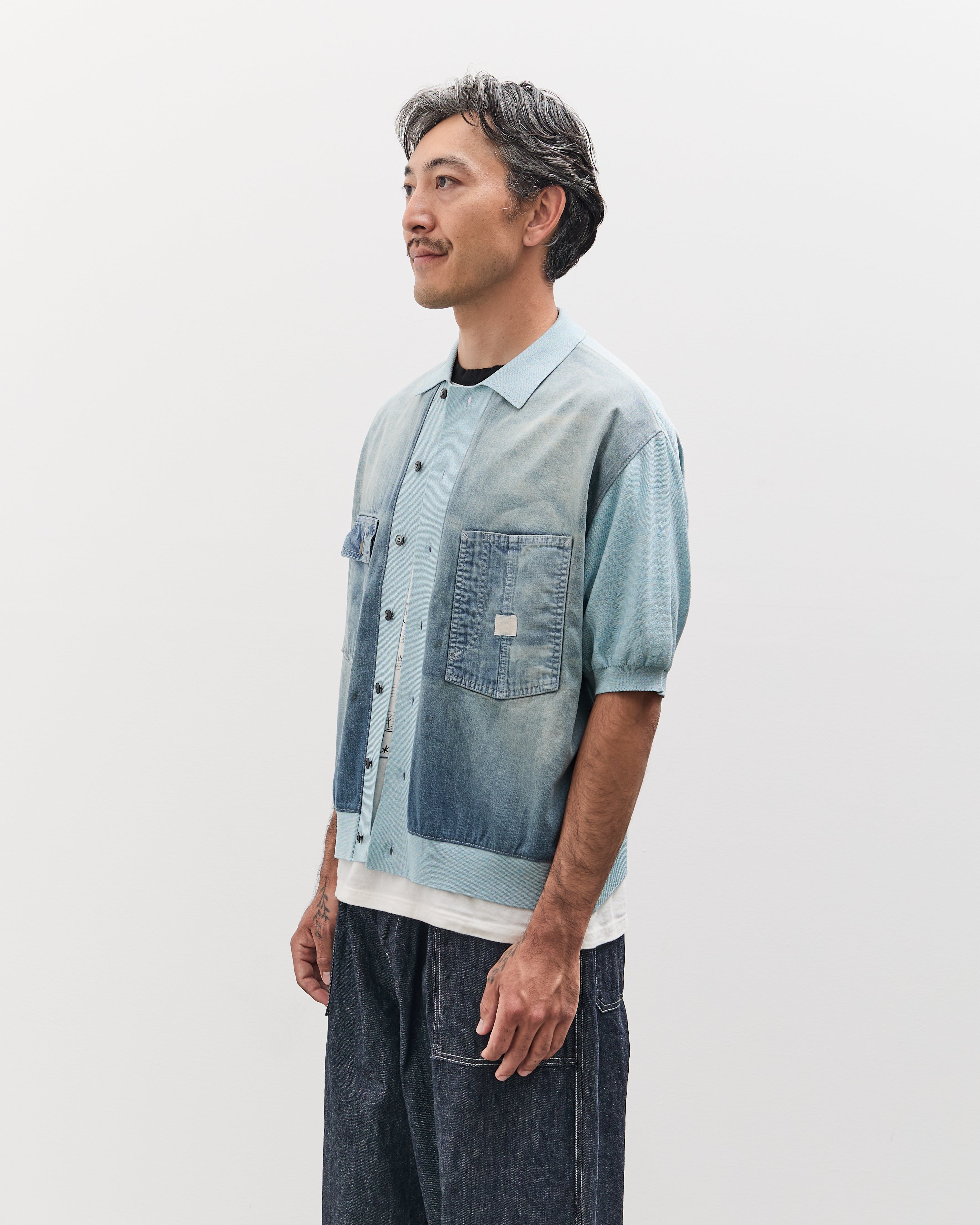 美品 VINTAGE KAPITAL ウール リネン 本革 パイピングジャケット