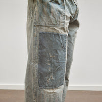 Kapital LIBERTY Hickoree FATIGUE Baggy Pants (RUSHFILED Remake), Hickoree