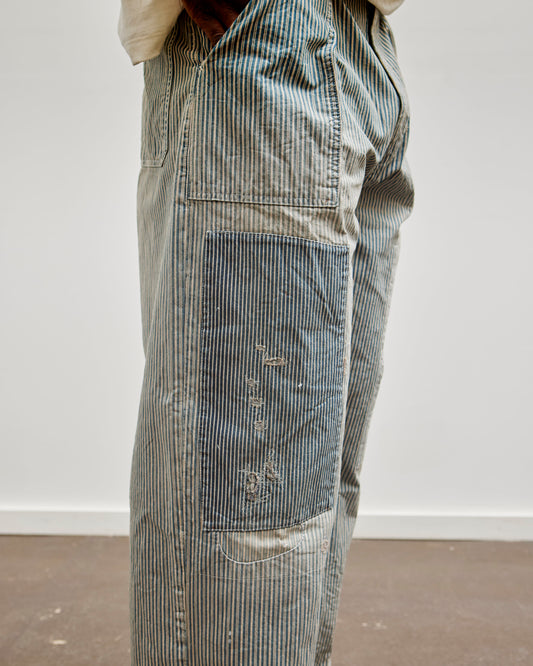 Kapital LIBERTY Hickoree FATIGUE Baggy Pants (RUSHFILED Remake), Hickoree