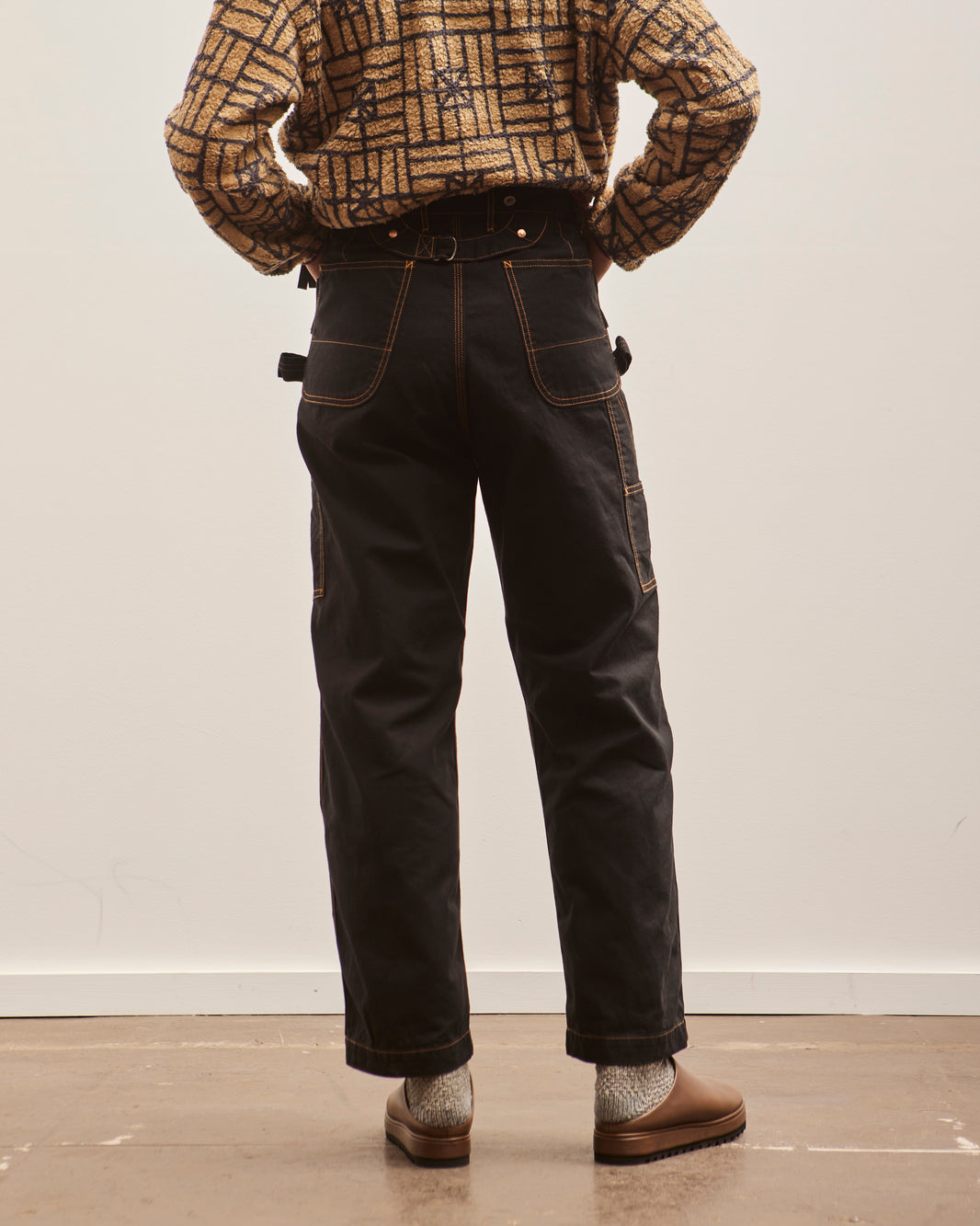 Kapital Soccer striped lumber suit pants