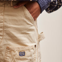 Kapital Light Canvas Lumber Pants, Natural