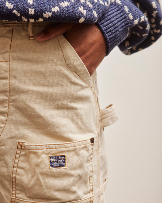 Kapital Light Canvas Lumber Pants, Natural