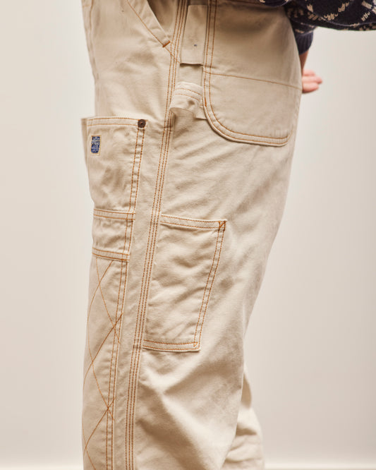 Kapital Light Canvas Lumber Pants, Natural