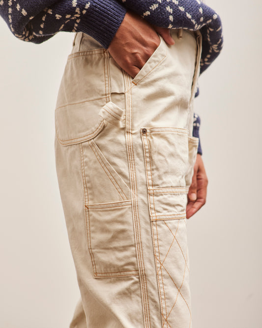 Kapital Light Canvas Lumber Pants, Natural