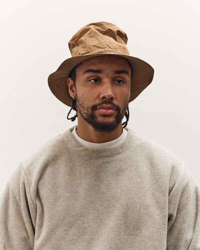 Kapital Nylon Konbu Pork Pie Camp Hat, Gold