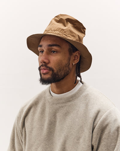 Kapital Nylon Konbu Pork Pie Camp Hat, Gold