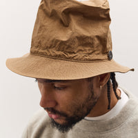 Kapital Nylon Konbu Pork Pie Camp Hat, Gold