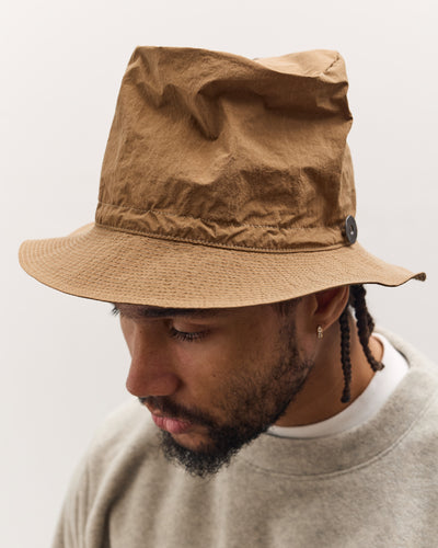 Kapital Nylon Konbu Pork Pie Camp Hat, Gold