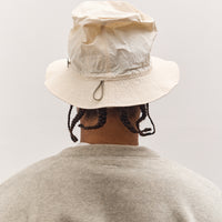 Kapital Nylon Konbu Pork Pie Camp Hat, White