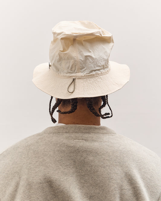 Kapital Nylon Konbu Pork Pie Camp Hat, White