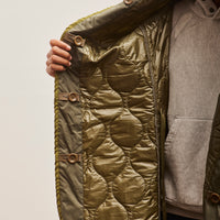 Kapital Nylon Quilting RING Coat, Khaki