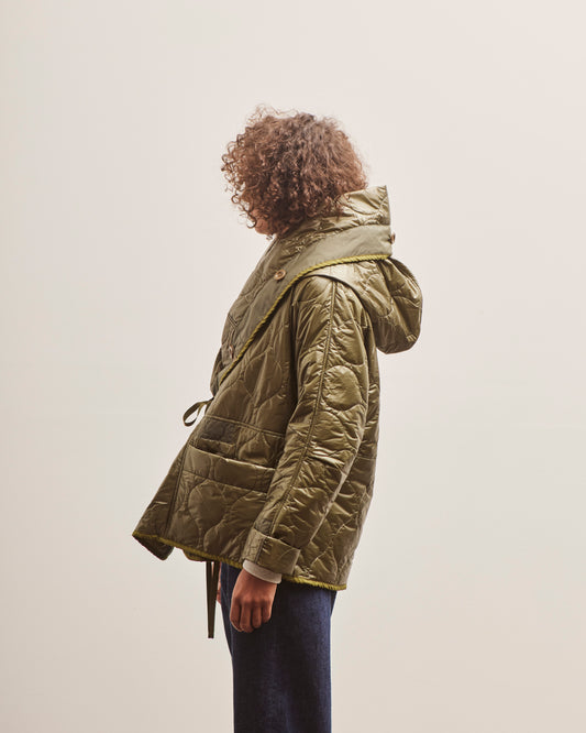 Kapital Nylon Quilting RING Coat, Khaki