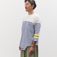 Kapital Panel Stripe Jersey SWIM Football T, White