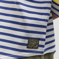 Kapital Panel Stripe Jersey SWIM Football T, White