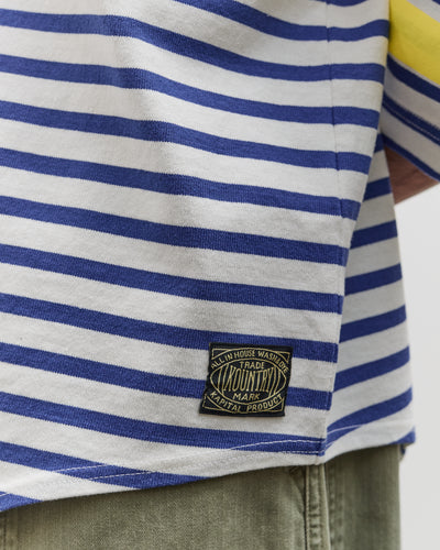 Kapital Panel Stripe Jersey SWIM Football T, White