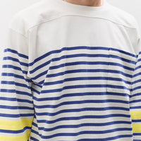 Kapital Panel Stripe Jersey SWIM Football T, White