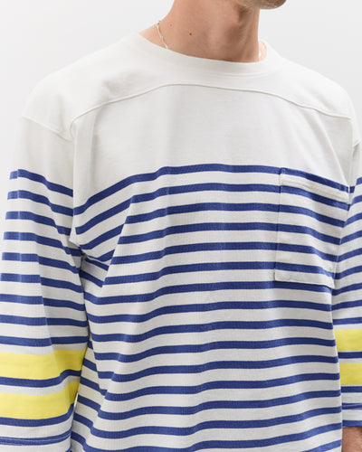 Kapital Panel Stripe Jersey SWIM Football T, White