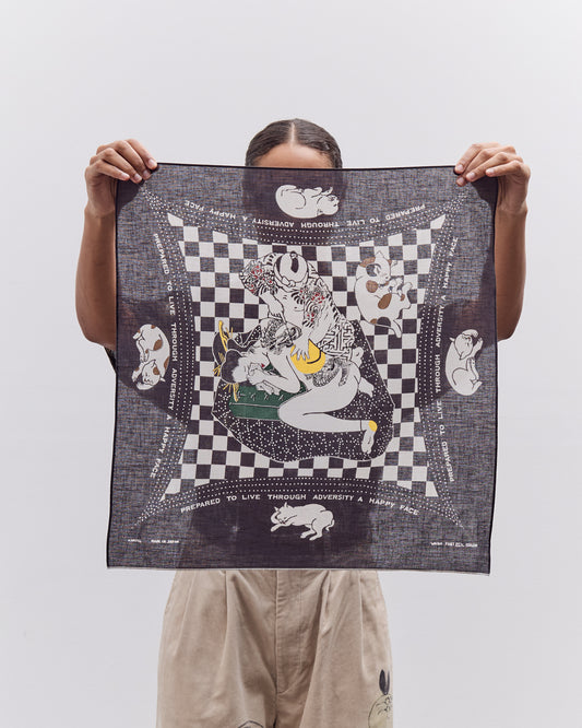 Rainskull No Woman No Cry Bandana, Black Check