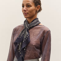 Kapital Rayon Soufflemon Stole, Navy