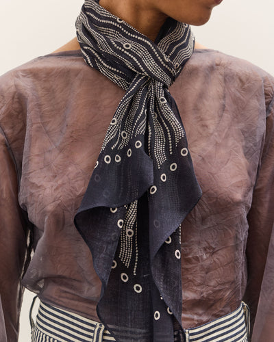 Kapital Rayon Soufflemon Stole, Navy