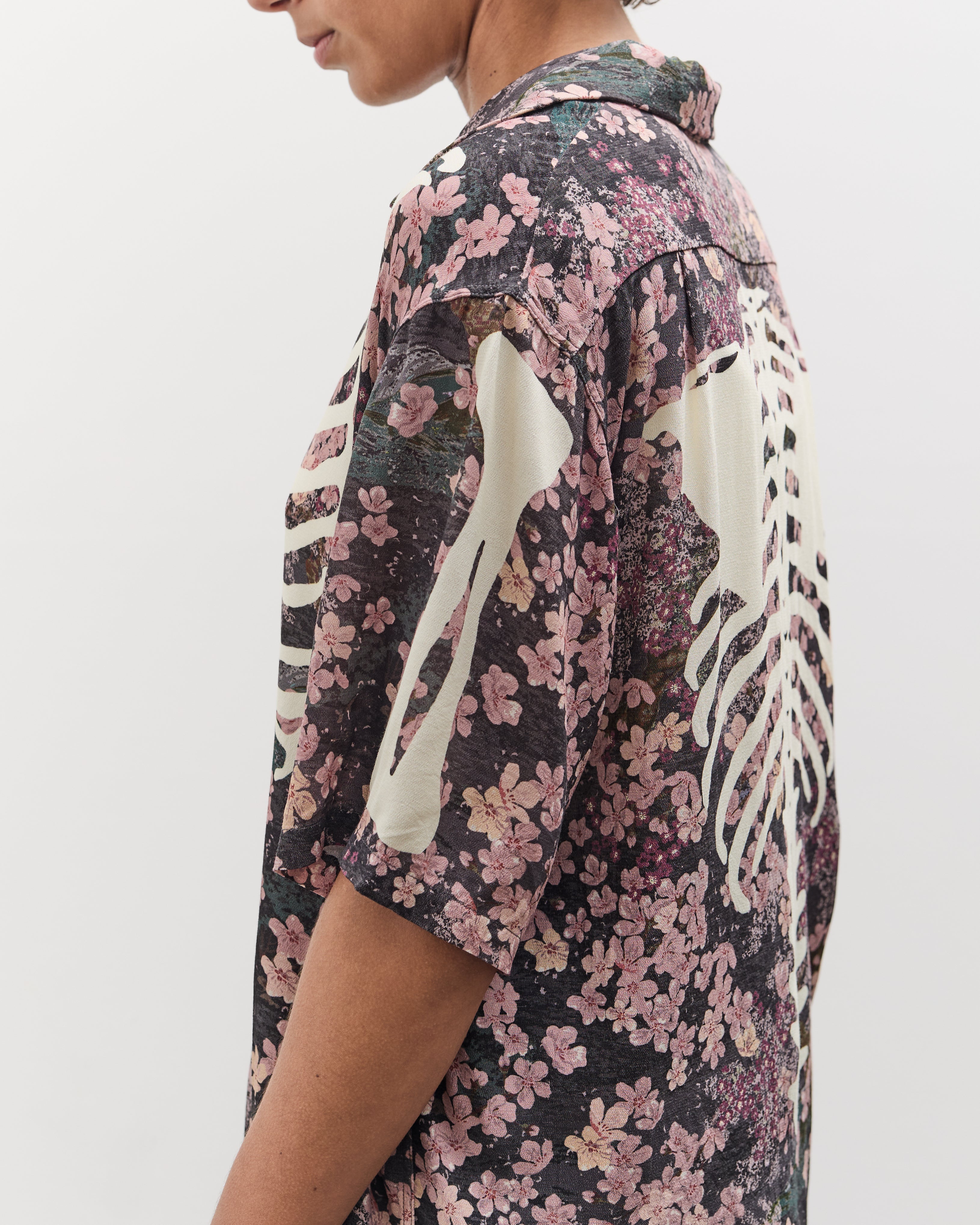 Kapital Rayon SAKURA-BONE Aloha Shirt, I-B – Glasswing