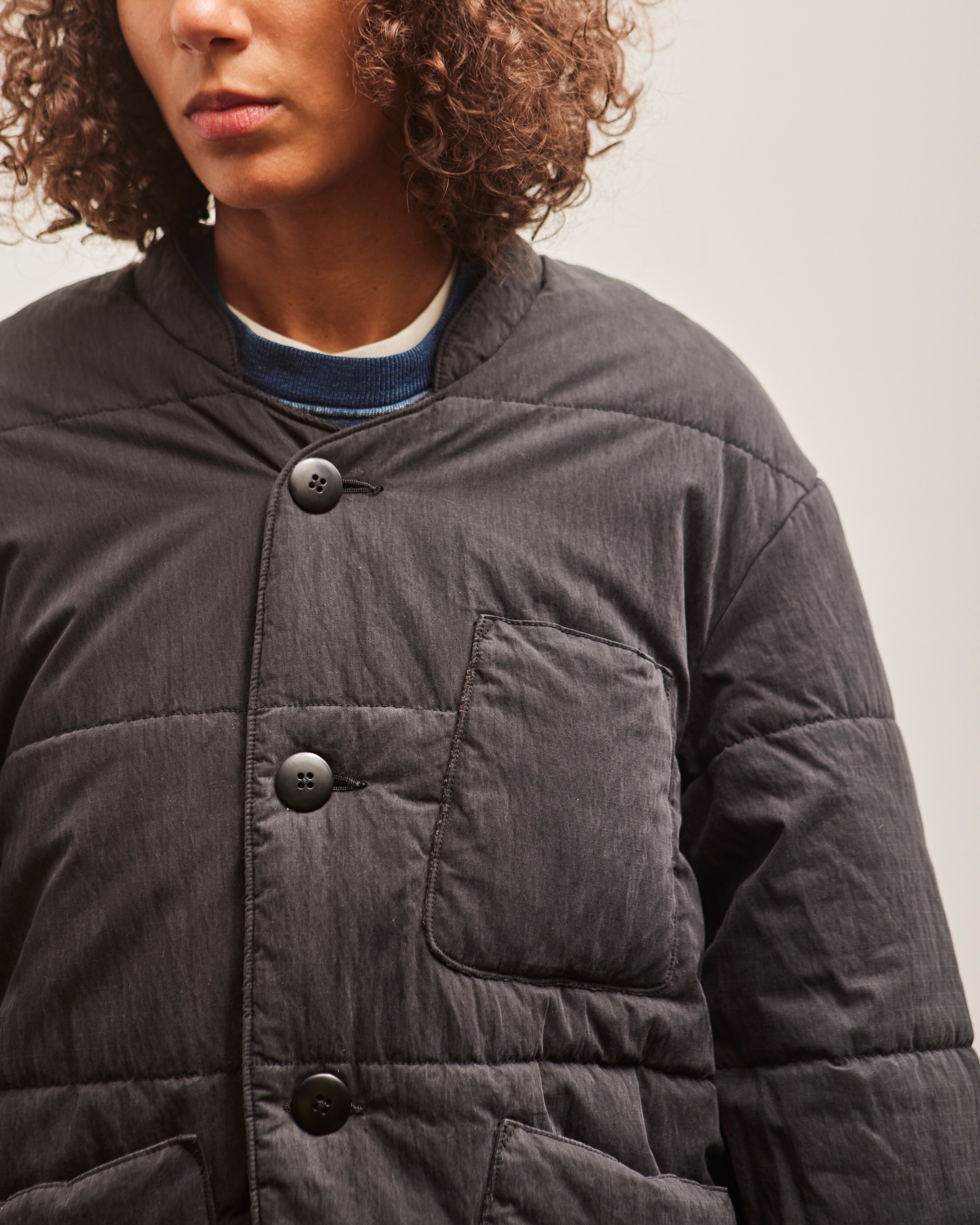 Kapital Ripstop Quilt SAMU Coat, Black – Glasswing