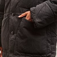 Kapital Ripstop Quilt SAMU Coat, Black