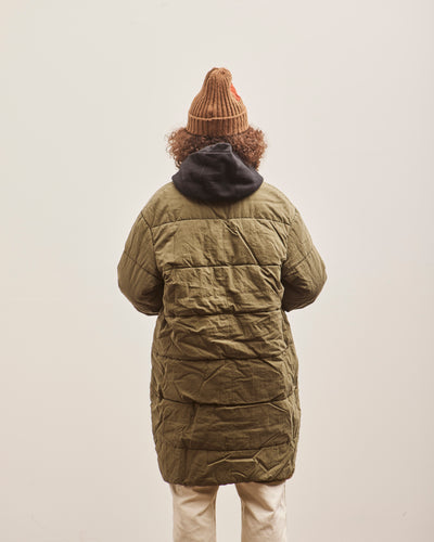 Kapital Ripstop Quilt SAMU Coat, Khaki