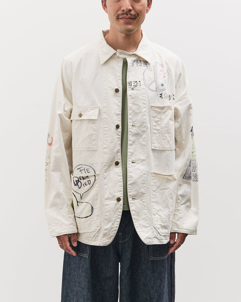 【PARTIMENTO★】 Peach Twill Jacket [SALE:] Italian Cotton Twill Zip-Front Jacket in Jackets & Outerwear