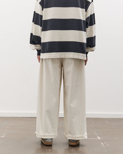 Kapital Rough-Face Twill FATIGUE Baggy Pants (RUSHWEEK Remake), Ecru