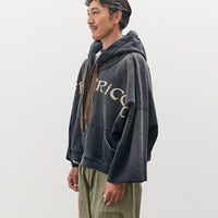 Kapital SWT Knit DEVIL Hoodie Blouson (LIFE KAPRICCIO), Black