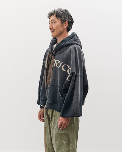 Kapital SWT Knit DEVIL Hoodie Blouson (LIFE KAPRICCIO), Black