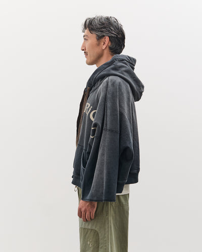 Kapital SWT Knit DEVIL Hoodie Blouson (LIFE KAPRICCIO), Black