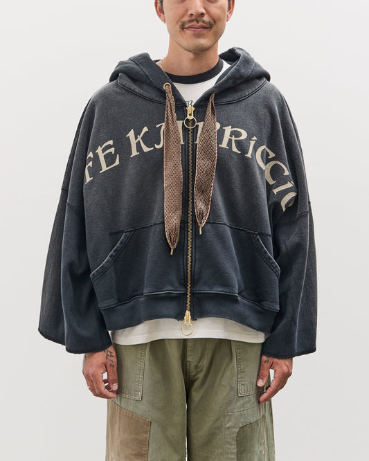 Kapital SWT Knit DEVIL Hoodie Blouson (LIFE KAPRICCIO), Black