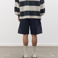 Kapital 10oz Denim EASY Short Pants, Furoshiki Embroidery IDG