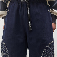 Kapital 10oz Denim EASY Short Pants, Furoshiki Embroidery IDG